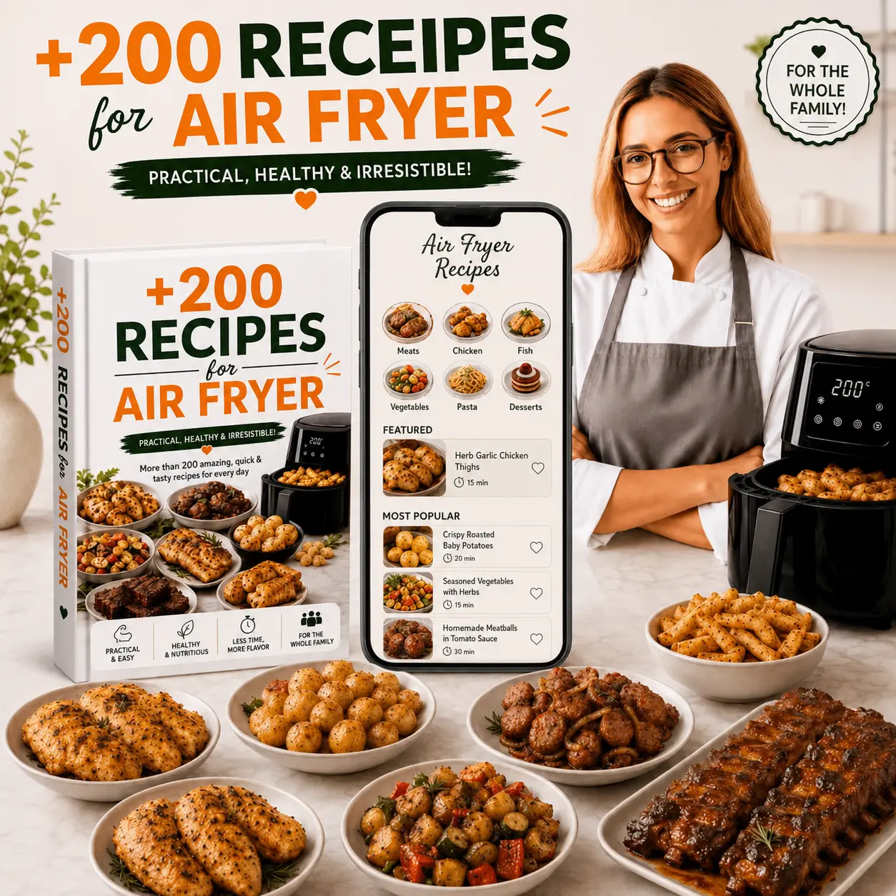 200+ Quick Air Fryer Recipes