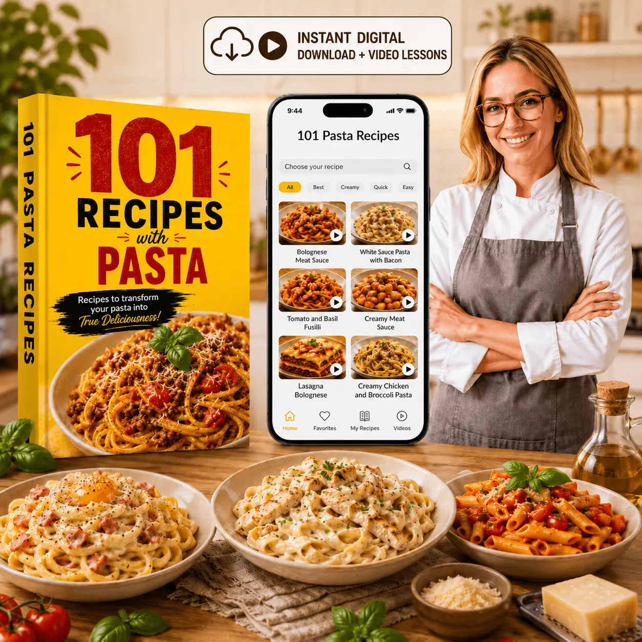 200+ Gourmet Pasta Recipes